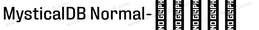 MysticalDB Normal字体转换